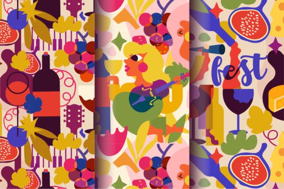 3 Patterns for Wine Festival
