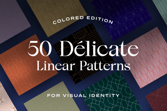 50 Luxury Color Delicate Linear Patterns: A Designer’s Essential Resource