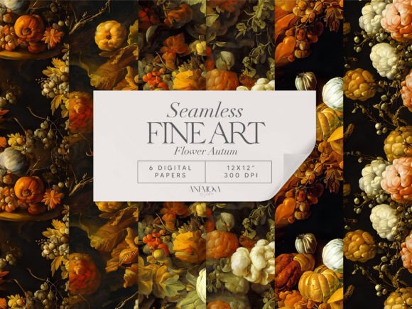 Autumn Floral Seamless Patterns Paper: A Creative Resource for Designers and Creators