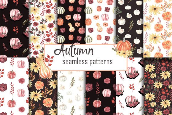 Autumn Seamless Digital Papers Patterns: A Creative Resource for Fall Projects
