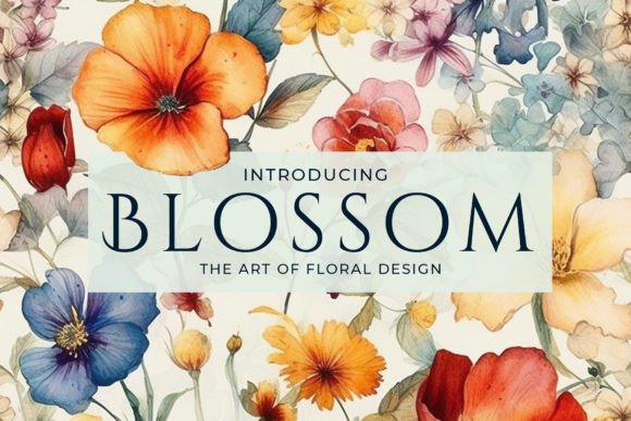 Blossom Watercolour Flower Patterns