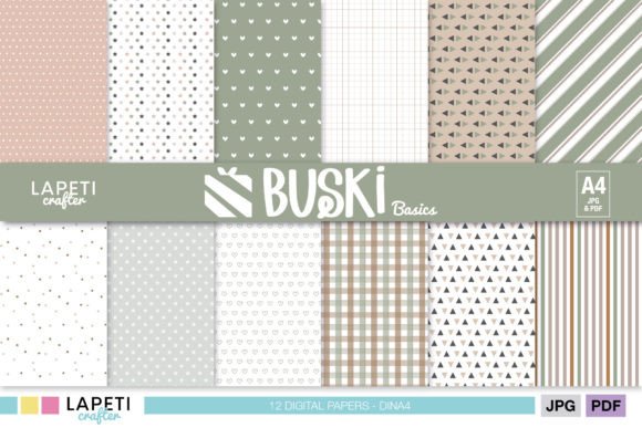 Digital Paper Pack Abstract Patterns