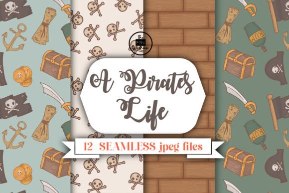 Discover the World of A Pirates Life – 12 Seamless Pirate and Nautical Themed Patterns