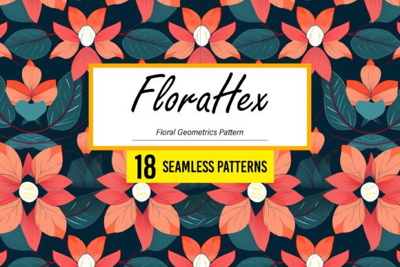 FloraHex Floral Geometrics Patterns: A Versatile Design Resource