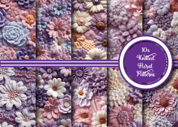 Knitted Floral Patterns Collection: A Cozy Fusion of Nature and Craftsmanship