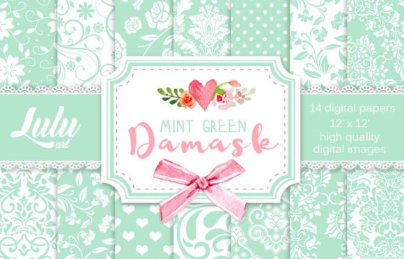 Mint Green Damask Patterns Freebie: A Practical Guide to Digital Paper Files