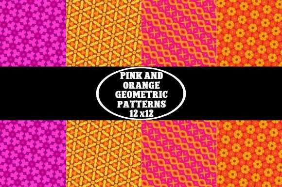 Pink and Orange Geometric Patterns: A Fusion of Color and Creativity