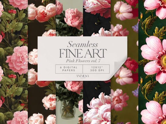 Pink Floral Seamless Patterns Paper: A Versatile Resource for Creative Designers