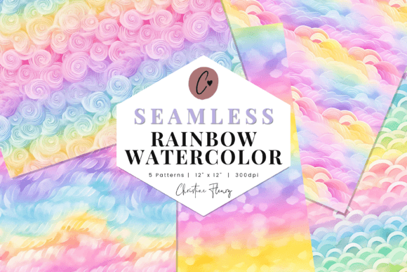 Rainbow Watercolor Patterns Mini Pack: A Strategic Tool for Creative and Practical Use
