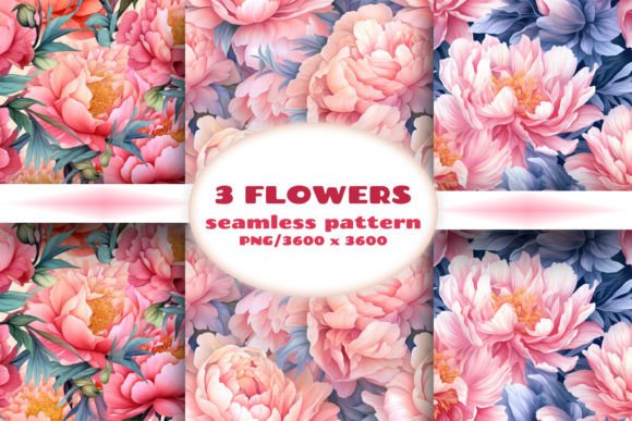 Seamless Patterns with Flowers: A Creative Resource for Designers and Artists