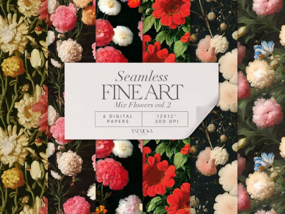 Spring Floral Seamless Patterns for Creative Projects