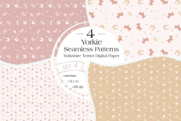 Yorkie Seamless Patterns - Set 4: Strategic Tools for Creative and Practical Projects